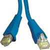 Siemon CBL ASSY MOD 26-4PR STRANDED, CAT6 T568A/B 3FT MC6, BLUE W/CLEAR BOOT MC6-03-06